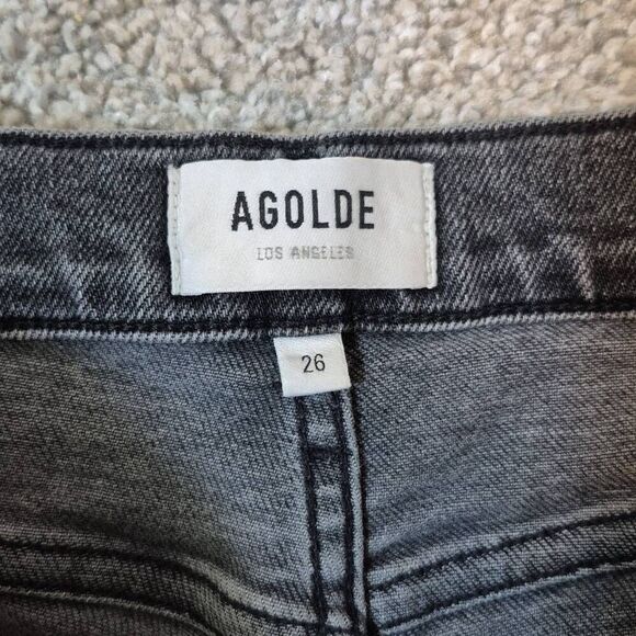 AGOLDE Women's Mid Rise Slim Fit  Size 26 - Picture 3 of 7